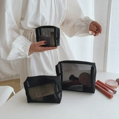Transparent Mesh Travel Toiletry Bag - Image 6