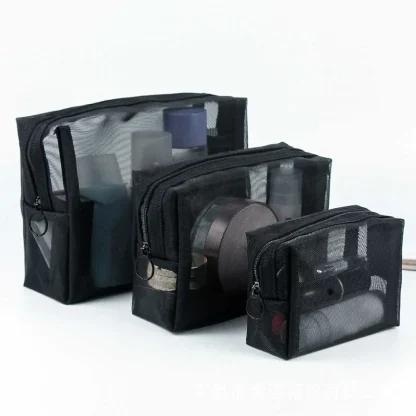 Transparent Mesh Travel Toiletry Bag - Image 5