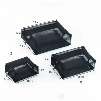 Transparent Mesh Travel Toiletry Bag - Image 7
