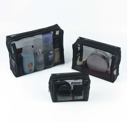 Transparent Mesh Travel Toiletry Bag - Image 4